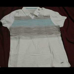Guess Large men's shirt true white 100% cotton NVW